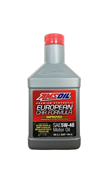 100% Synthetic European Motor Oil MS SAE 5W-40