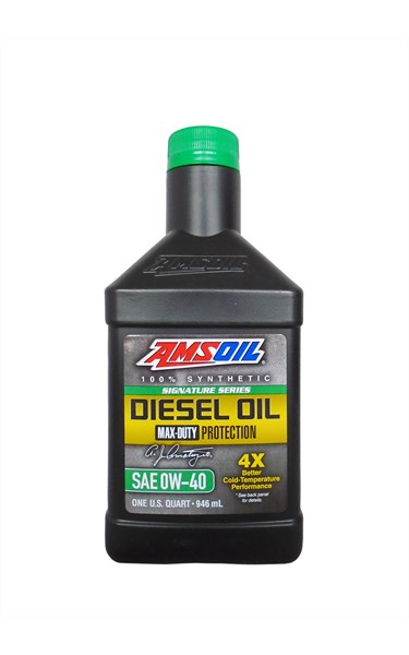 Signature Series Max-Duty Synthetic Diesel Oil 0W-40