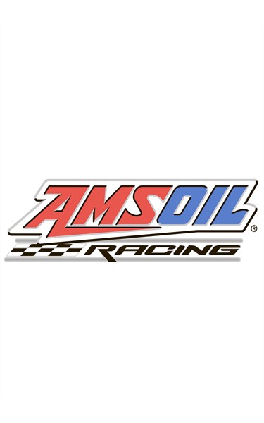 Наклейка AMSOIL RACING (винил) 30х10,5 см