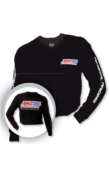 Футболка с длинным рукавом черная AMSOIL Racing, разм. L